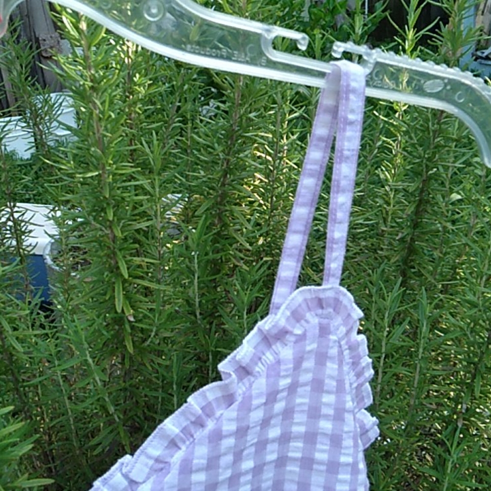 Nwt Lavender &White Gingham Tank (S) - Picture 7 of 10